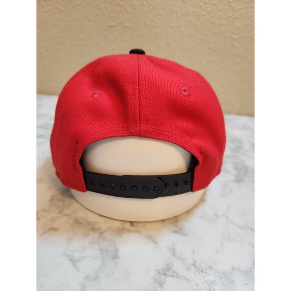 New Era Youth Red Houston Rockets 9Fifty‎ Snap Back Adjustable NBA Cap One Size - Picture 3 of 6